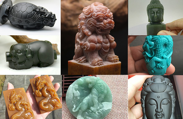 全自動玉石雕刻機雕刻案例