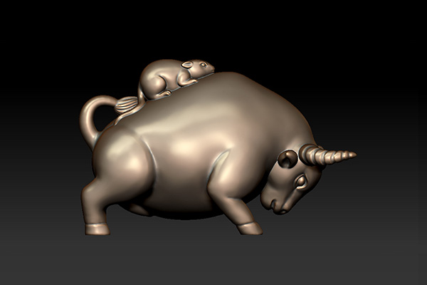 五軸玉雕機精雕圖紙【屬你最牛】YD-GJ10131