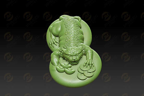 【獸】玉雕機立體浮雕圖紙YD-GJ10163