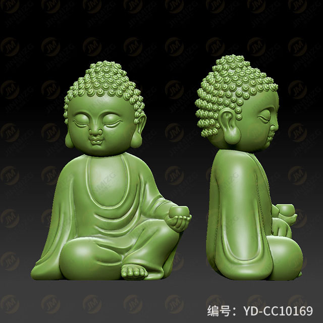 【小佛】玉雕機平面浮雕圖紙YD-CC10169