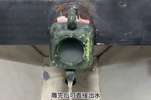 五軸雕刻機-玉石茶壺雕刻案例